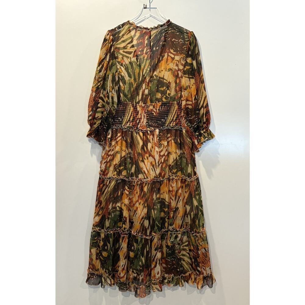 Truly 4‎ You Multi Color Tiered V-Neck Maxi Dress Womens Size 2X (1473) - Picture 2 of 3